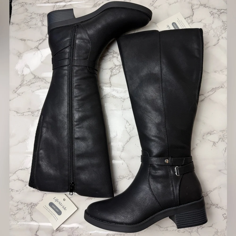 Women's LifeStride Berkley Black Boots US Size 8,5